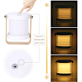 Miniatyrbillede 5 af 5: LED sengelampe natlampe retro touch justerbar, foldbar red