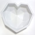 Miniatyrbillede 4 af 5: Silikone diamant hjerteformet bageform til kager blue