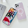 Miniatyrbillede 4 af 5: Magnetisk iPhone 16 Pro Max-etui, kompatibelt med Magsafe, holografisk iriserende unikt stødsikkert gennemskinneligt mat æstetisk telefonetui med farve C
