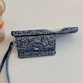 Miniatyrbillede 4 af 5: Kortlommer til iPhone 16 Pro Max Etui Spejldesign Læder Bagcover med Rem
