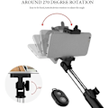 Miniatyrbillede 4 af 5: Trådløs Bluetooth Selfie Stick Håndholdt Foldbar Mini Tripod