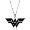 Pikkukuva 1 / 5: Wonder Woman W -kirjain kaulakoru neuleketju elokuva oheistuote sliver
