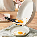 Pikkukuva 4 / 7: 2 KPL Munakääntölasta, Lämmönkestävä Pannukakkulasta, Pannukakku Leipä Kala Grilli Pihvi Kotikeittiön Ruoanlaittoväline (Musta)