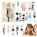 Miniatyrbillede 2 af 11: 2025 nyt magnetisk prinsesse udklædningslegetøj, kreative og fashionable udklædningsmetoder, lad børn fordybe sig i prinsesse udklædningsfesten