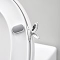 Miniatyrbillede 7 af 7: 2 stk. Toiletsædeløfter, kan undgå at røre ved toiletlåget, løfter fashionable toiletsæder, badeværelsestilbehør (guld) Gold