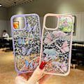 Miniatyrbild 4 av 4: Fodral för iPhone 12 Mini Färg Fjäril Glitter Epoxy TPU