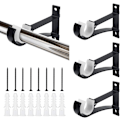 Miniatyrbild 1 av 3: 4-pack Aluminium Gardinstångsbeslag 11*8cm