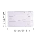 Miniatyrbild 2 av 4: 10 ID-kortfodral i hårdplast, transparenta, för 2 kort