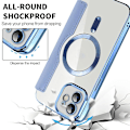 Miniatyrbillede 3 af 4: For iPhone 13 Shield Magsafe RFID Tyverisikret Rhombus Læder Telefon Cover