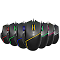Miniatyrbild 3 av 8: Trådbunden Gamingmus USB Färgglad Belysning Justerbar 6400DPI Datortillbehör{GKS}