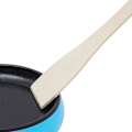 Miniatyrbillede 7 af 9: Mini Elektrisk Stegepande 6 Tommer Rund Form Elektrisk Køkken Stegepande med Træspatel 450W Rustfrit Stål Stegepande (Blå) Blue