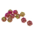 Pikkukuva 3 / 5: 1/2/5 10 kpl valaisevia monisivuisia noppia Noctilucent D20 -setti Violetti+Vihreä 10 kpl[GKS] Purple+Green 10 Pcs 1Set
