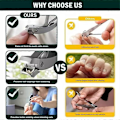 Miniatyrbilde 2 av 5: Sherum Clipmaster Pro, Ergonomisk Vinklet Tåneglklipper for Seniorer Elbow