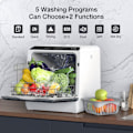 Miniatyrbild 3 av 9: BlitzHome APP Mini Dubbel Vatteninlopp Diskmaskin Borddiskmaskin Diskmaskin