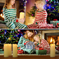 Miniatyrbillede 6 af 8: 1 stk LED Bloklys, Ægte Voks 20 cm med Fjernbetjening til Bryllupsdekoration 8 tommer – 8 tum \u2013 1 styck 8 tum – 1 styck