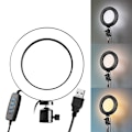 Miniatyrbilde 1 av 8: 6\" LED Ring Light Dimbar USB 5500K Fyllelampe Light + Adapter