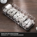 Miniatyrbilde 8 av 10: Gjennomsiktig Kabeloppbevaringsboks Datalinje Lader Ledning Organiser[GKS] 26x9x5.5cm-with cover