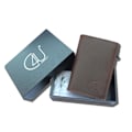 Miniatyrbillede 2 af 7: Eksklusiv Kort Holder C4U® Design RFID & NFC Beskyttelse Tegnebog Popup Bru Brown one size