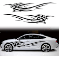 Miniatyrbillede 1 af 5: 2 stk. 94,4'' Universelle Flamme Grafiker Bil Auto Karosseri Sidesticker Flamme Racing