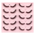 Miniatyrbilde 1 av 11: Halve Vipper Naturlig Look Wispy Cat-Eye Øyevipper 3D Løse Øyevipper luffy-Myke 10 Par Mink Vippesett F