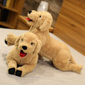 Miniatyrbillede 2 af 4: Udstoppede Hundedyr 68 cm, Blød og Kælen Golden Retriever Plyslegetøj, Stor Plys Hund Julelegetøj