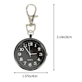 Pikkukuva 4 / 4: 1 kpl kvartsitasku kello Alloy sairaanhoitajan kello musta Black 8X4CM