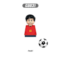 Miniatyrbillede 5 af 7: 2024 NYE Verdensberømte Fodboldspillere Figurer Messi Ronaldo Neymar Lewandowski Mini Action Byggeklods Model Legetøj Børnegaver 22