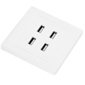 Pikkukuva 3 / 8: USB-portit DC 5V Kotitoimisto Sähköseinään Asennettava Pistorasia Laturi Pistorasia (110~250V) 0.1