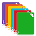 Miniatyrbild 1 av 7: Skärbräda Set BPA-Fri Antibakteriell Plast - Diskmaskinsäker Multicolor multicolor