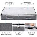Miniatyrbilde 3 av 5: Galaxy 3 stk Under Bed Oppbevaringsbokser Foldbar Klespose 75L Store Oppbevaringsbeholdere med Transparent Vindu Håndtak