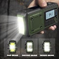 Miniatyrbilde 3 av 5: Nyeste Nødradio, 4000mAh Powerbank Solhåndsvevradio, AM/FM/WB/NOAA og Varsling Bærbar Værrradio