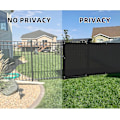 Miniatyrbilde 3 av 5: Balkong personvernbeskyttelse Vind- og UV-beskyttelse, 90 x 300 cm, svart