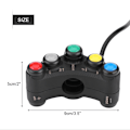 Miniatyrbilde 3 av 8: 22mm 12V Motorsykkel Joystick Bryter Frontlykt Blinklys Tåkelys Horn PÅ/AV Start Drep Bryter 0.1