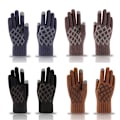 Miniatyrbild 3 av 5: Vinter Touch Handskar Varma Stretch Stickade Vantar Hel Finger Ther Black