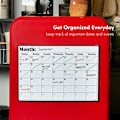 Miniatyrbilde 2 av 4: Magnetisk whiteboard-kalender for kjøleskap