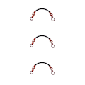 Pikkukuva 4 / 5: 1/2/3 Puuhelmillä koristeltu laukun kahva laukkuun, olkahihna, käsilaukun kahva musta 48cm[GKS] Black 48cm 1Set