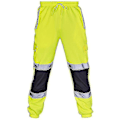 Miniatyrbilde 1 av 2: Sikkerhetsarbeidsbukser for voksne, høy synlighet, elastisk midje, joggebukser FRA Green Green XL
