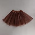 Tylskørt, balletskørt, dansetylskørt brun brown 30cm
