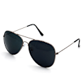 Pikkukuva 1 / 4: Aurinkolasit UV / Aviator - Pilottilasit Peili Hopea one size[GKS]