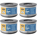 Miniatyrbillede 1 af 3: 4 stk. filterpatroner til Mspa spabadfilter, poolfilter [GKS]