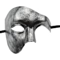 Miniatyrbilde 2 av 4: Maske for menn, Operaens Fantom Maskerade Maske Halvmaske (Svart)