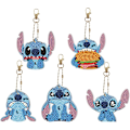 Miniatyrbillede 1 af 5: 5 stk. Diamantmaleri Nøglering, Rhinestone Paint Diamantmaleri【GKS】