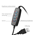 Miniatyrbilde 4 av 8: 6\" LED Ring Light Dimbar USB 5500K Fyllelampe Light + Adapter