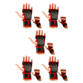 Pikkukuva 2 / 5: 1/2/3/5 2 kpl Nahka Kevyet ja hengittävät kuntosalikäsineet Red S:lle Red S 5Set