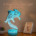 Miniatyrbillede 5 af 6: Axolotl 3D Illusion Natlampe, Værelsesindretning Natlampe Legetøj