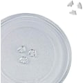 Miniatyrbilde 2 av 5: Universell glassmikrobølgeovnplate med 3 braketter, 24,5 cm