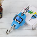 Miniatyrbillede 1 af 4: Elektronisk tungvægts krog LCD digital kranvægt vejevægt kranvægt, 300 kg bærbar kranvægt (blå, 1 stk)