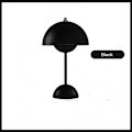 Miniatyrbillede 1 af 5: Bordlampe, øjenvenlig LED-blomsterpot-bordlampe, bærbar til skole Black