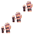 Pikkukuva 3 / 5: 1/2/3/5 2 kpl Nahka Kevyet ja hengittävät kuntosalilapaskaset Pink S Pink S 3Set