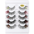 Miniatyrbilde 3 av 5: (iLashes.SE) 5 par falske øyevipper - 3D faux mink G830 (farget) (G-830)